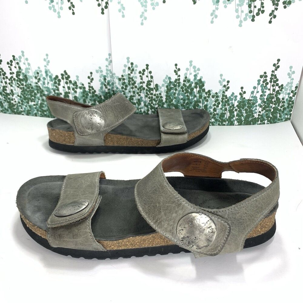 Taos Leather Strap Comfort Slide Sandals Size 9-9.5 Or 40 EU Womens - Picture 3 of 16
